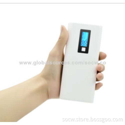 12,000mAh Fashionable and Portable Power Banks for iPad with LCD Screen, LED Flashlight